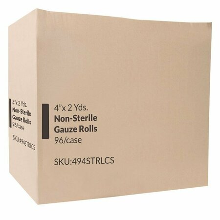 OASIS Non-Sterile Stretch Gauze Rolls, 4 in. x 4.1 Yards, 96PK 494BULK